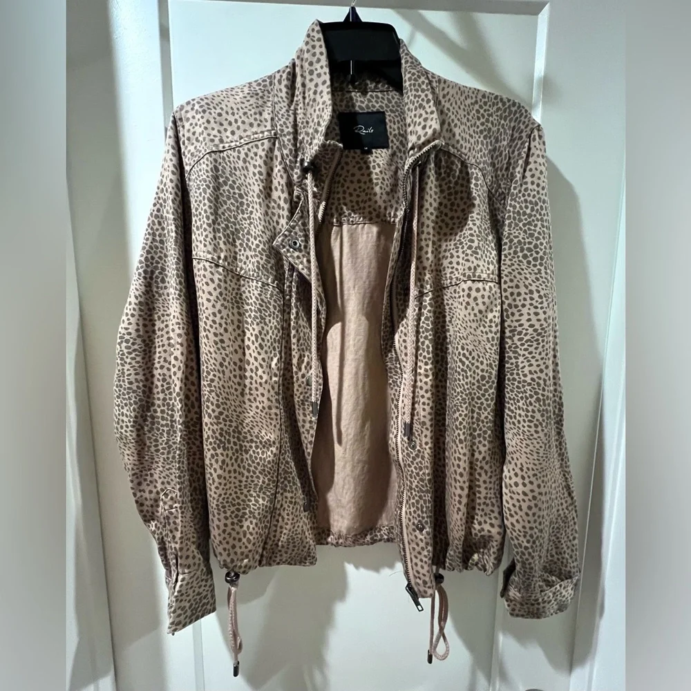 Rails Leopard Print Bomber Jacket - Picture 1 of 4